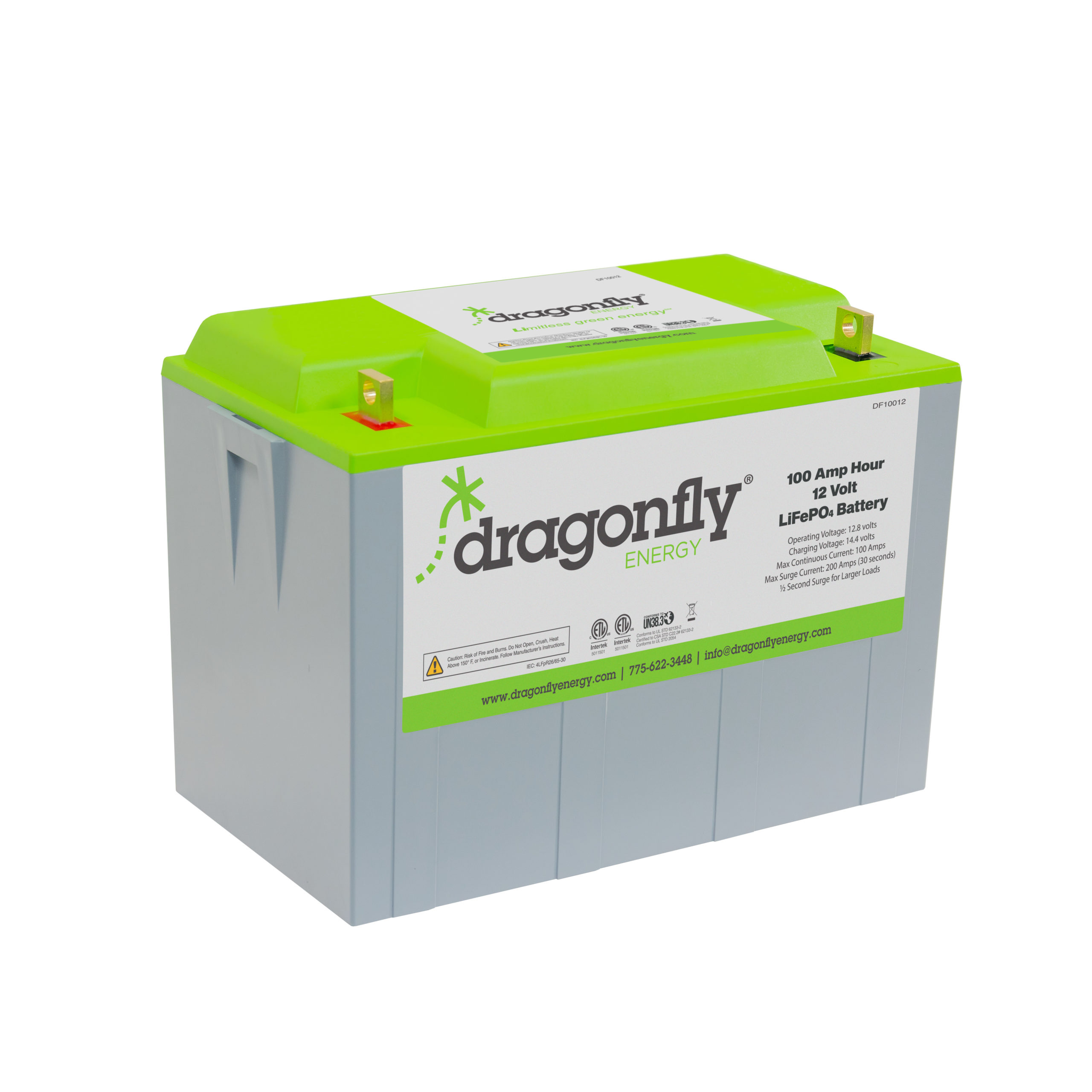 intellectueel Hij systematisch 100Ah 12V LiFePO4 Battery | Dragonfly Energy