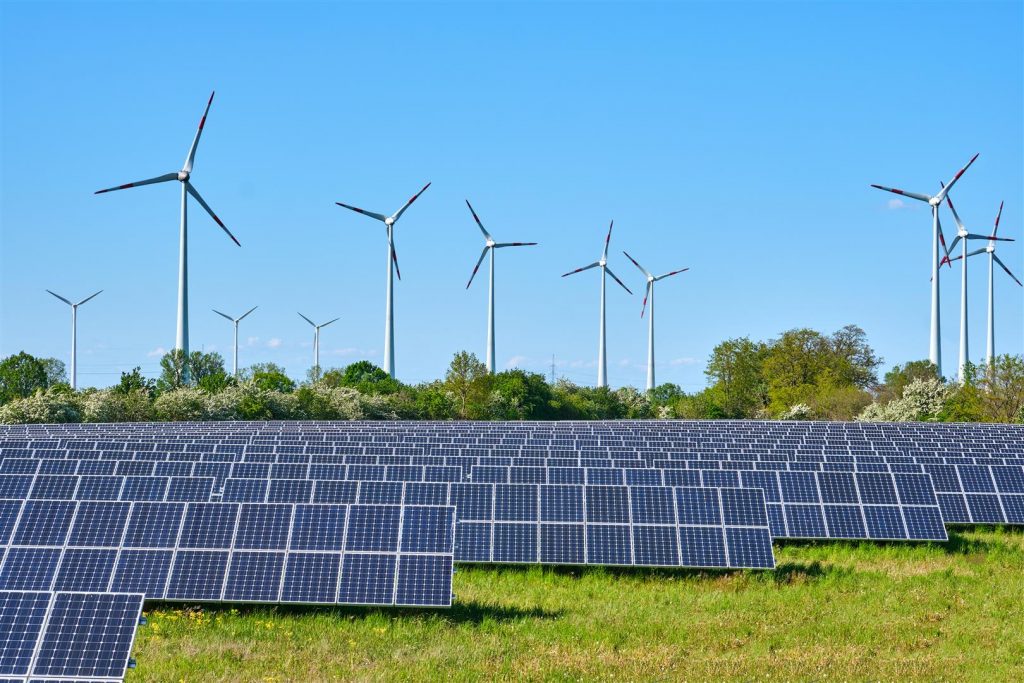 renewable solar and wind energy