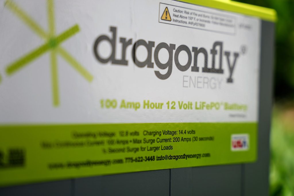 dragonfly energy battery close up