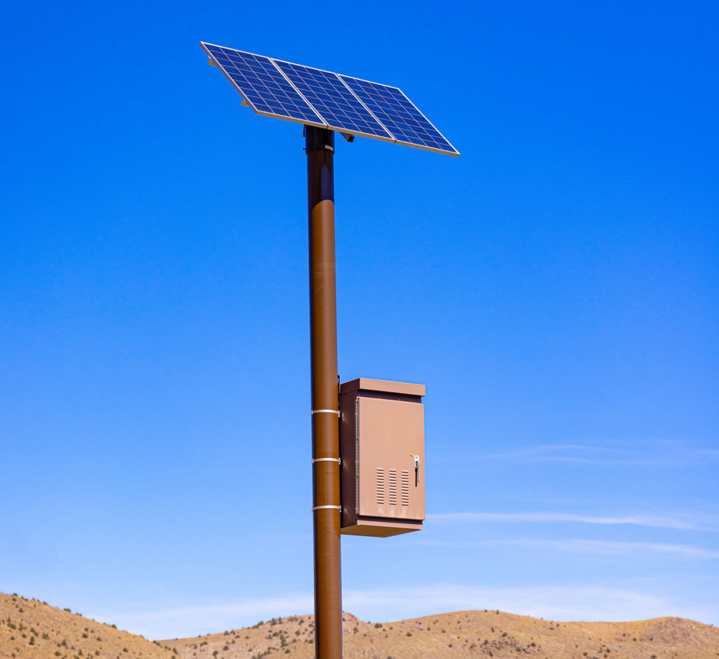 Industrial Solar Integration displayed with an outdoor solar set up.