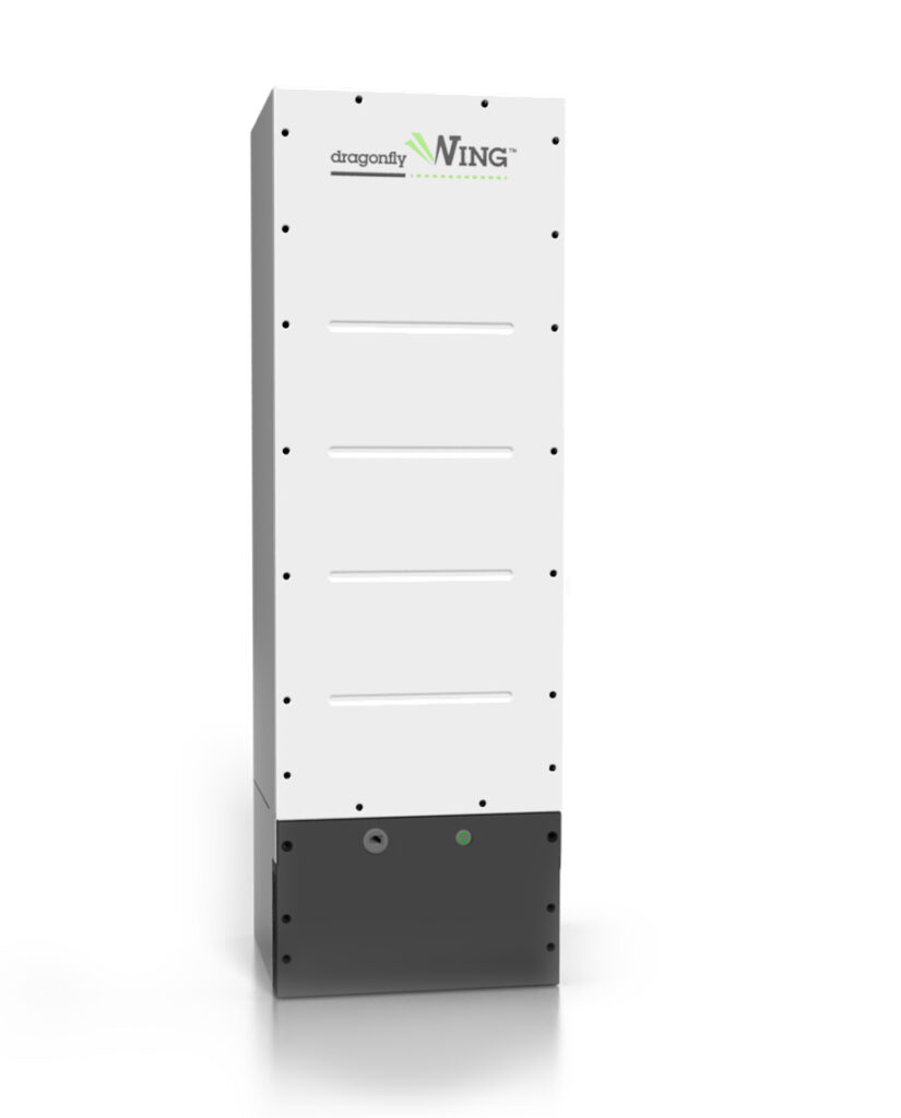 The Dragonfly Wing is a smart lithium ion battery system made for residential, industrial and mobile power and energy storage. This storage solution is a great way to earn a US tax credit through the Clean Energy Reduction Act.