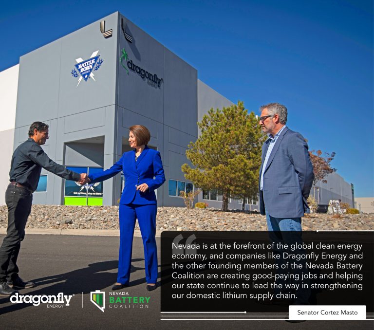 Senator Cortez Masto at Dragonfly Energy